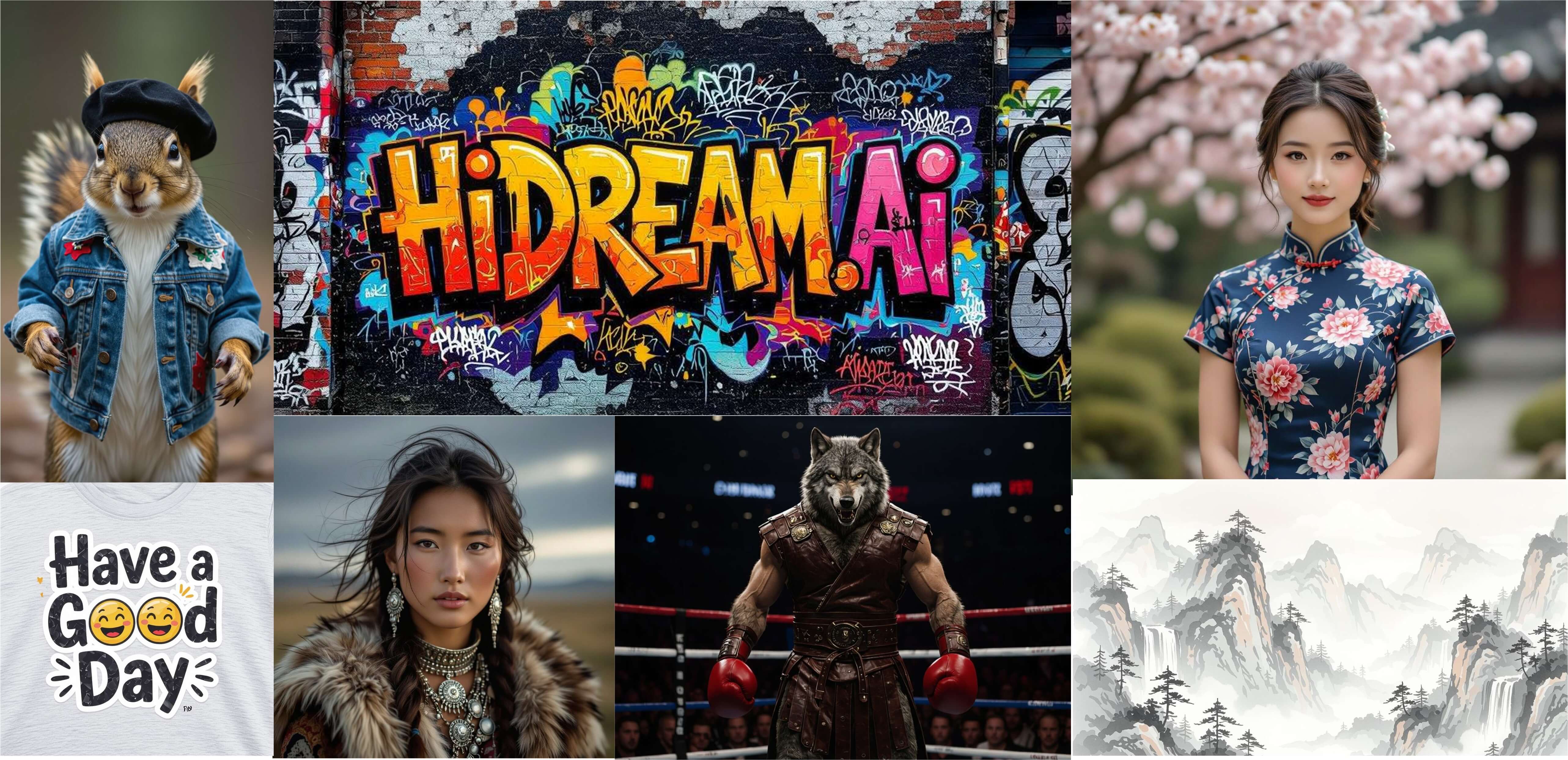 Sample images generated by HiDream-I1 AI